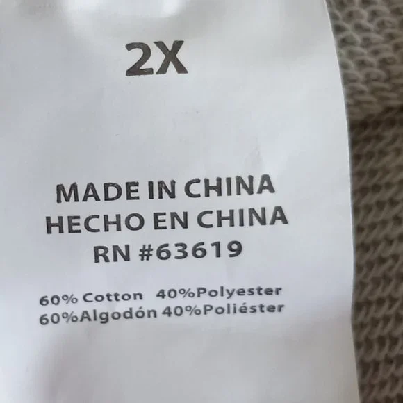 Nwt $104 BEBE Multi Color Logo Full Zip Hooded  Sweatshirt Heather Grey Sz 2X - Picture 8 of 8